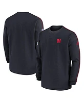 Nike Men's Navy Houston Texans Alternate Logo Coach Long Sleeve T-Shirt