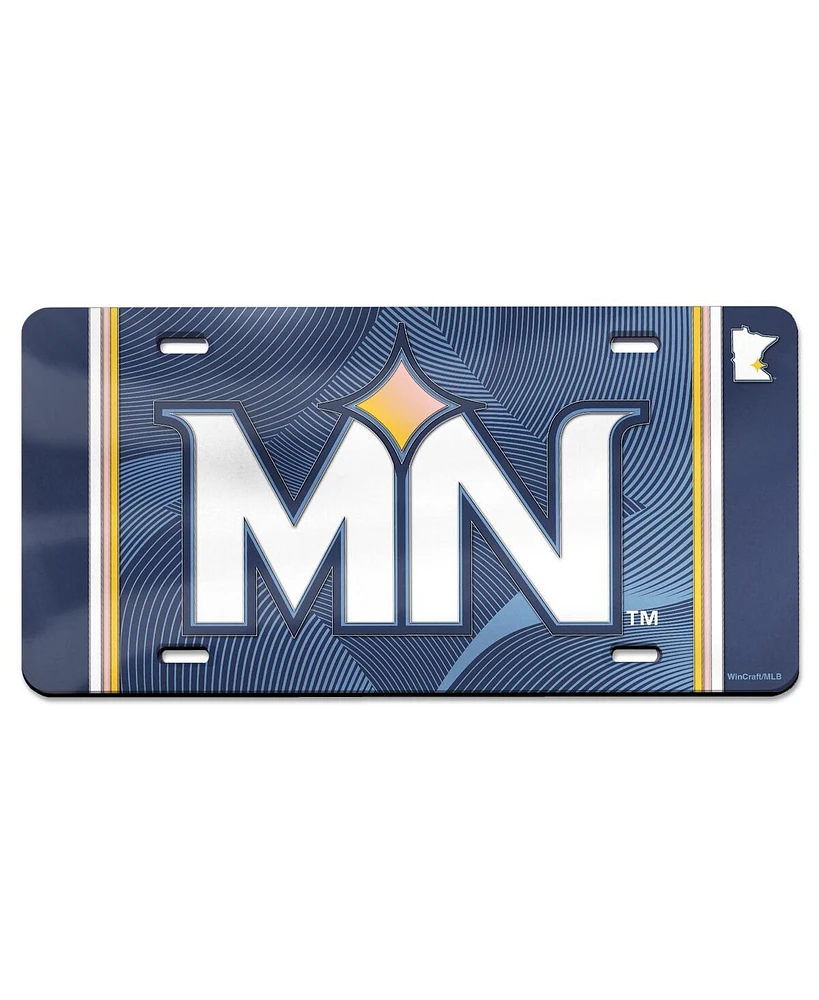 Wincraft Minnesota Twins 2024 City Connect Laser Cut Acrylic License Plate