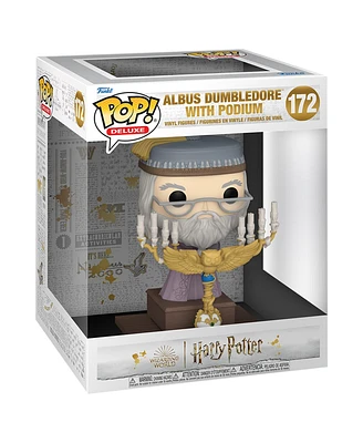 Funko Wizarding World Harry Potter Albus Dumbledore with Podium 172 Pop Deluxe Vinyl Figure