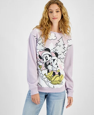 Disney Juniors' Mickey & Minnie Sled Ride Sweatshirt