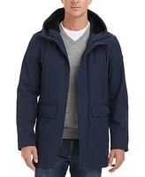 Vince Camuto Men's Softshell Rain Coat with a Hood