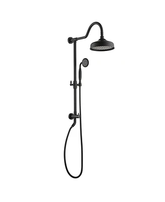 Boyel Living 1-Spray Patterns with 2.5 Gpm 8 in. Wall Mount Dual Shower Heads (Valve Not Included)