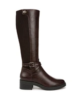 LifeStride Women's Brittany Wide Calf Knee High Riding Boots