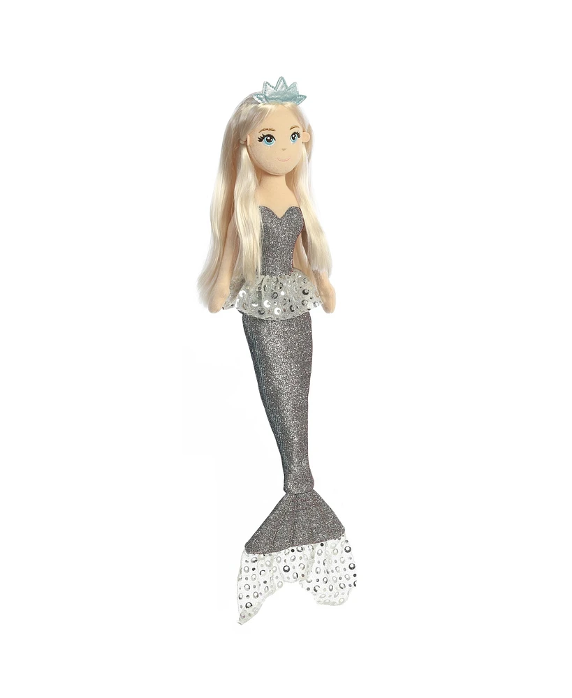 Aurora Large Celestial Sparkles Luna Sea Sparkles Enchanting Plush Toy Gray 18"