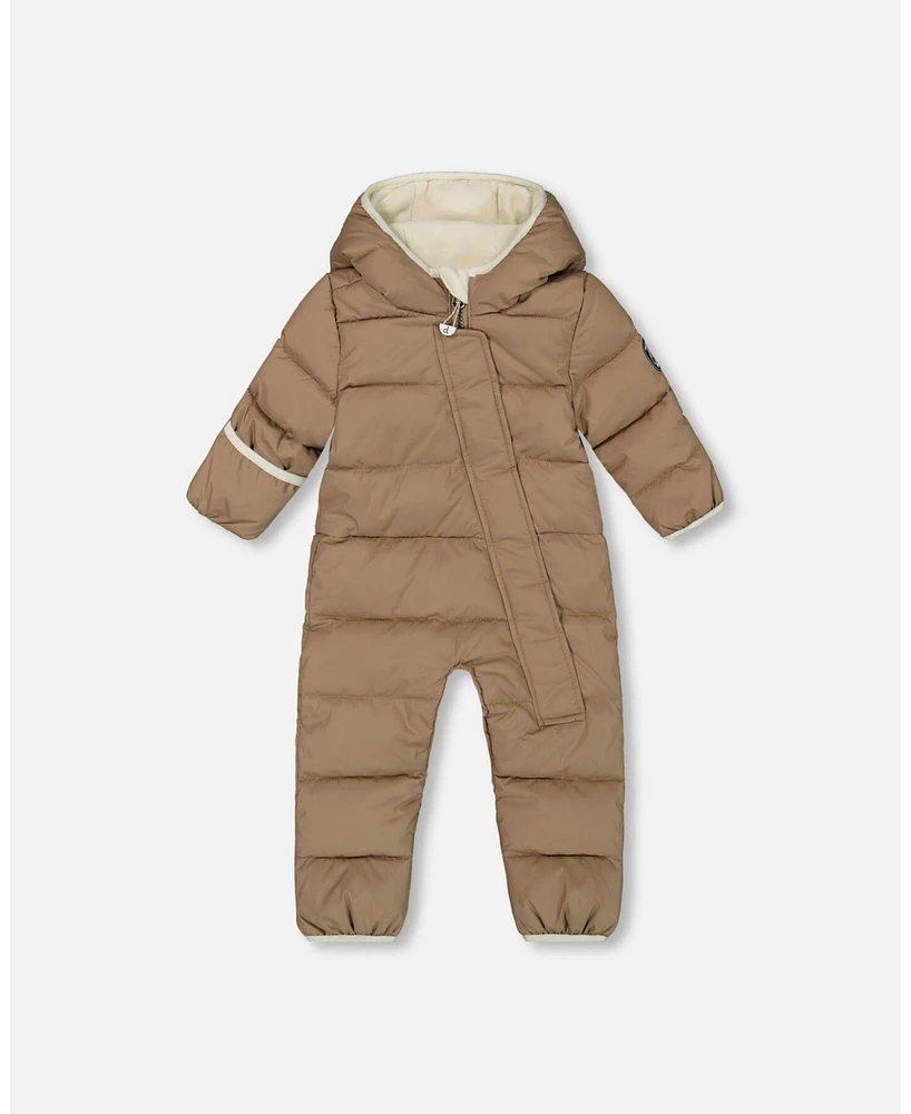 Deux par Baby Unisex One-Piece Compressible Snowsuit Coffee For