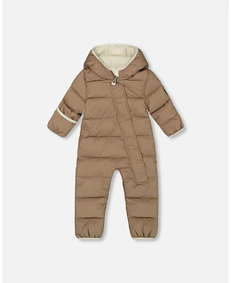 Deux par Baby Unisex One-Piece Compressible Snowsuit Coffee For