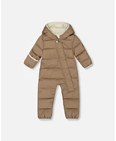 Deux par Baby Unisex One-Piece Compressible Snowsuit Coffee For