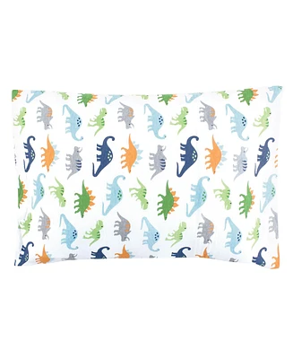 Hudson Baby Infant Boy Cotton Toddler Pillow Case, Dinosaurs, One Size