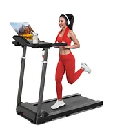 Streamdale Furniture Adjustable Height Foldable Treadmill with Desk for Home/Office