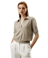 Lilysilk Women's Cashmere Polo Sweater