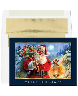 Masterpiece Studios Santa Light Holiday Boxed Cards