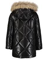 Calvin Klein Toddler and Little Girls Diamond Quilt Puffer Jacket