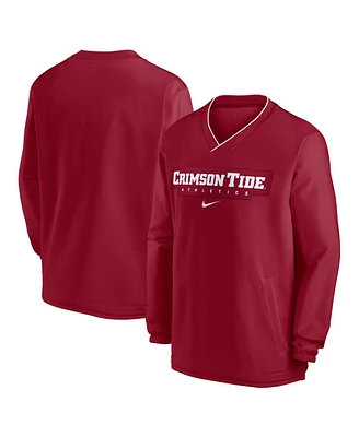 Nike Men's Crimson Alabama Tide 2024 Sideline Pullover Windshirt