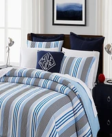 Tommy Hilfiger Shirting Stripe 2 Piece Comforter Set, Twin/Twin Xl