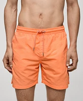 Mango Men's Plain Lace Swimsuit