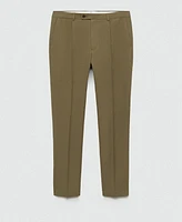 Mango Men's Slim-Fit Pleated Suit Pants