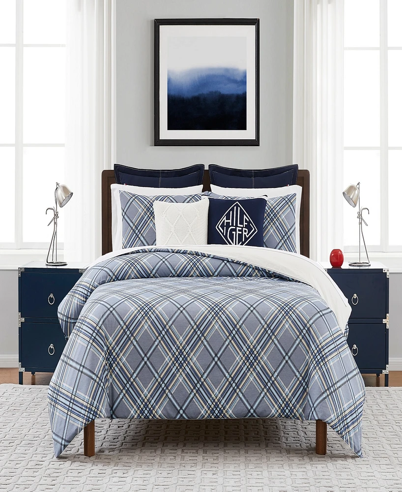 Tommy Hilfiger Spring Argyle Piece Duvet Cover Set