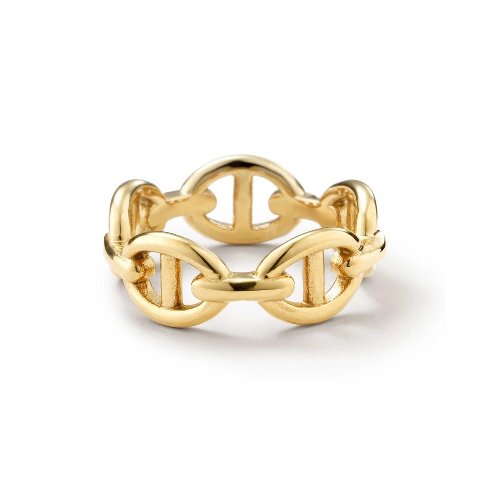 Ana Luisa Anchor Chain Ring - Iver