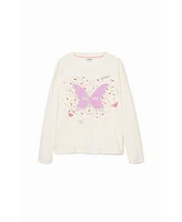 Desigual Girls Girls's Butterfly print T-shirt