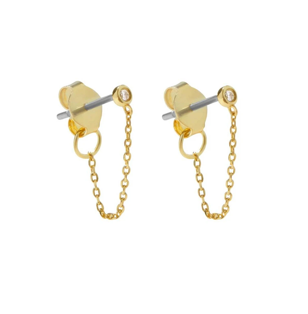 Ana Luisa Gold Chain Earrings - Shane