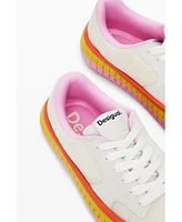 Desigual Women's Multicolor sole sneaker