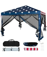 Skonyon 10 x 10 Feet Pop-up Canopy Tent Gazebo Canopy for Outdoor
