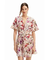 Desigual Women's Short floral dress