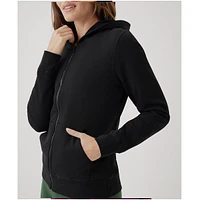 Pact Women's Organic Cotton Brushed Fleece Zip Hoodie