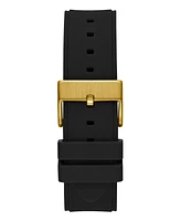 Guess Men's Multi-function Black Silicone Watch, 46mm