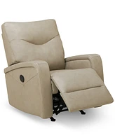 Trolan Leather Power Rocker Recliner, Created for Macy's