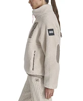 Dkny Sport Women's Sherpa Mock-Neck Jacket