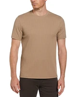 Perry Ellis Men's Rib Knit Crew Neck T-shirt