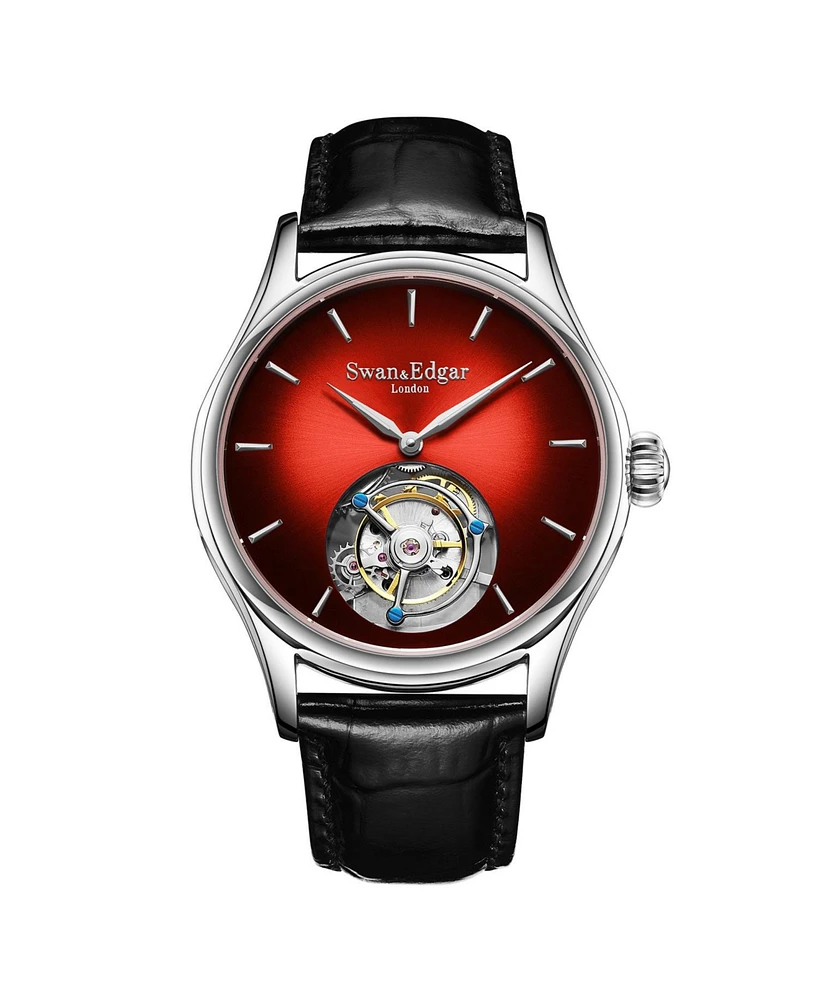 Swan and Edgar SE0069T Swan & Edgar Hand Assembled Tourbillon Shepherds Sunset Red