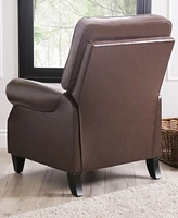 Abbyson Living 33" Pushback Polyurethane Leather Recline