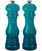 Le Creuset 8" Salt and Pepper Mill Set, Flame