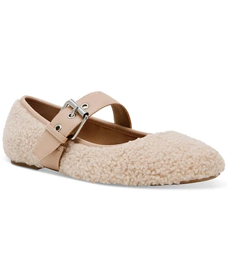 Dv Dolce Vita Women's Mellie Buckle Strap Cozy Mary Jane Flats