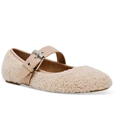 Dv Dolce Vita Women's Mellie Buckle Strap Cozy Mary Jane Flats