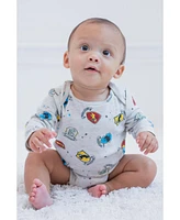 Harry Potter Baby Boys Hogwarts [SizeRangeDescription1] 5 Pack Long Sleeve Bodysuits [SizeDescription1]