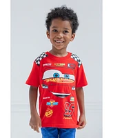 Disney Boys Pixar Cars Tow Mater Lightning McQueen 3 Pack T-Shirts to