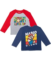 Super Mario Toddler Boys Nintendo 2 Pack Graphic T-Shirts