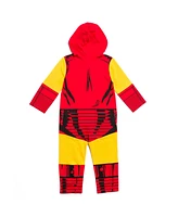 Marvel Toddler Boys Avengers Spider-Verse Spider-Man Venom Iron Man Zip Up Cosplay Coverall Newborn to