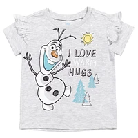 Frozen Toddler Girls 3 Pack T-Shirts