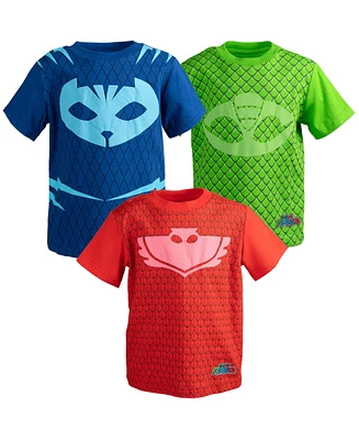 Pj Masks Toddler Boys Gekko Catboy Owlette 3 Pack Graphic T-Shirts to