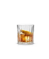 JoyJolt Alina Ribbed Glass Drinkware Set