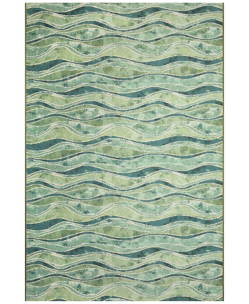 Liora Manne' Marina Wave 6'6"x9'4" Area Rug