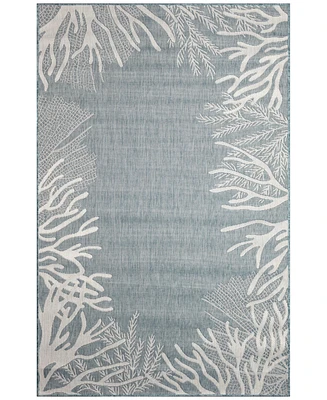 Liora Manne' Carmel Reef Border 3'3"x4'11" Area Rug