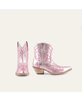 Regina Leather Cowgirl Boots - Classic Western Elegance & Comfort By Buck Brana