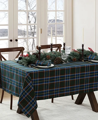 Elrene Stowe Tartan Holiday Plaid Rectangle Tablecloth