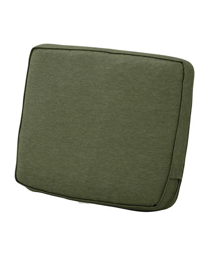 Classic Accessories Montlake FadeSafe Patio Lounge Back Cushion, Heather Fern Green - 21 x 20 x 4 in.