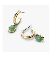 Ana Luisa - Gemstone Hoop Earrings - Dobby